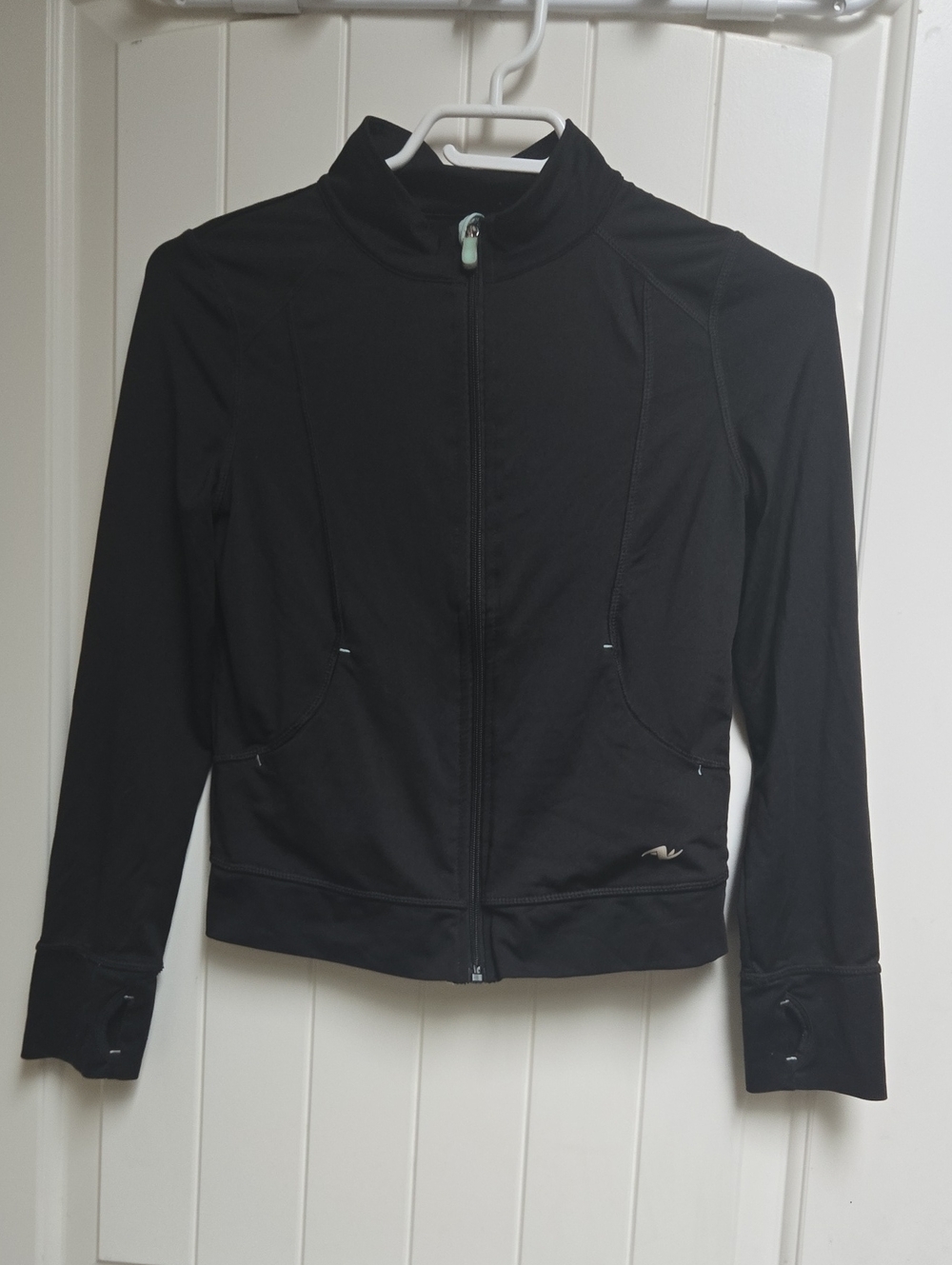 Athletic Works Black Full-Zip Children Medium  Zipper Jacket Pockets